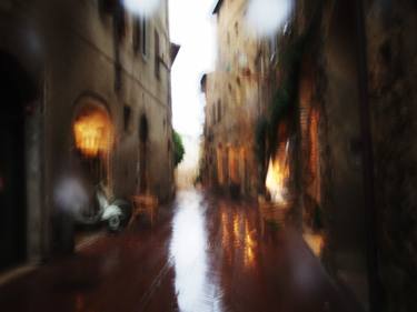 San Gimignano in rain thumb