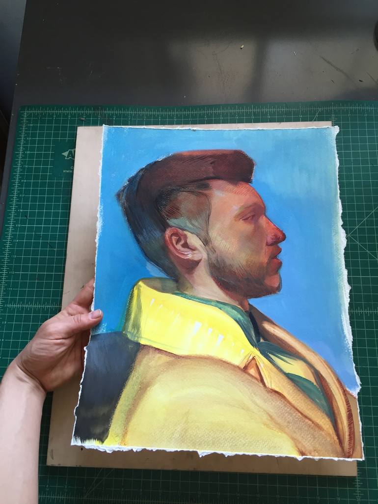 Original Figurative Portrait Painting by Miles Lewis