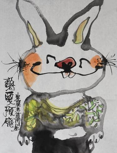 Original Animal Painting by WAN LIYING