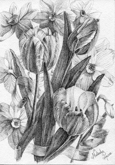 Print of Floral Drawings by Natasha Popova