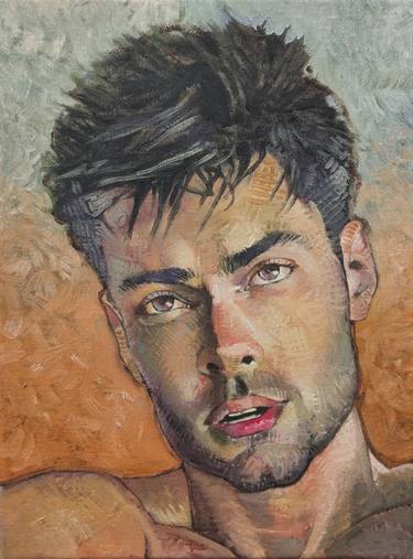 Original Figurative Men Paintings by Scott Heaton