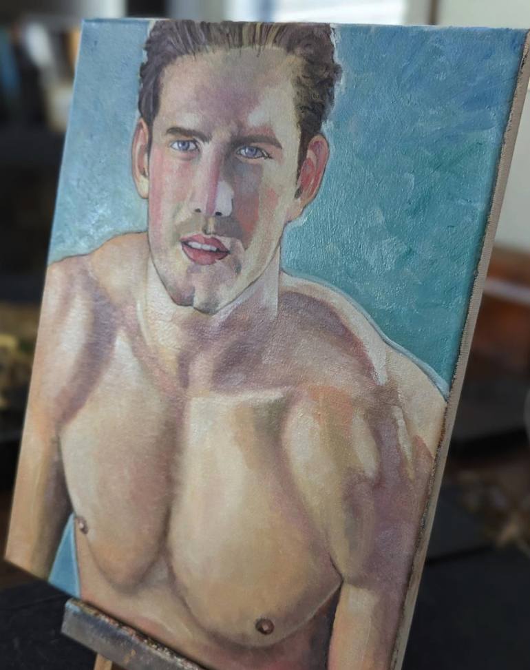 Original Men Painting by Scott Heaton