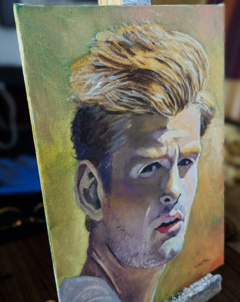 Original Men Painting by Scott Heaton