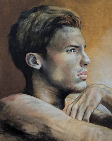 Original Figurative Men Paintings by Scott Heaton