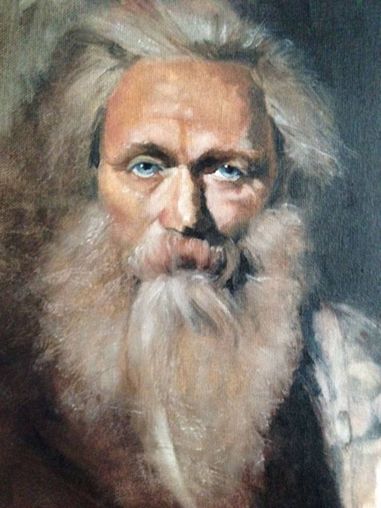 The Old Man Painting by Scott Heaton | Saatchi Art