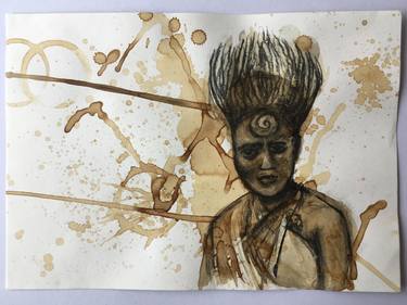 Original Documentary People Painting by Maimuna Adam