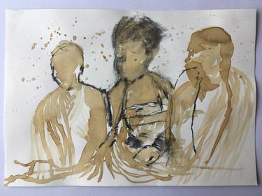 Original Documentary People Painting by Maimuna Adam
