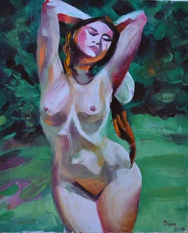 Original Impressionism Nude Paintings by CHIFAN CATALIN ALEXANDRU