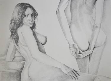 Original Figurative Nude Drawings by CHIFAN CATALIN ALEXANDRU