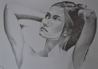 Original Photorealism Nude Drawings by CHIFAN CATALIN ALEXANDRU