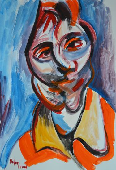 Original Expressionism Men Paintings by CHIFAN CATALIN ALEXANDRU