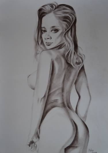 Original Nude Drawings by CHIFAN CATALIN ALEXANDRU