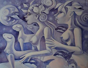 Original Figurative Nude Paintings by CHIFAN CATALIN ALEXANDRU