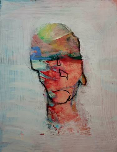 Print of Abstract Portrait Paintings by Charis Psachos
