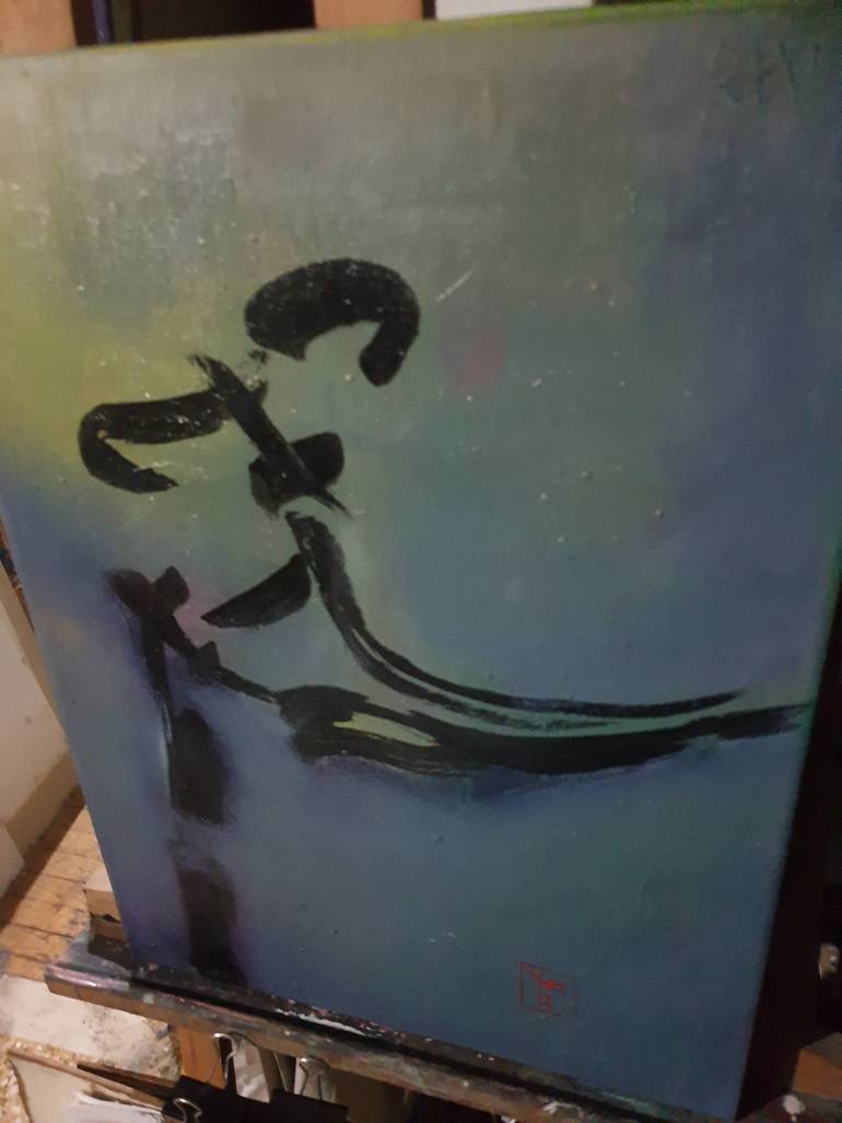 Original Abstract Expressionism Abstract Painting by Charis Psachos