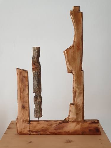 Original Abstract Sculpture by Charis Psachos