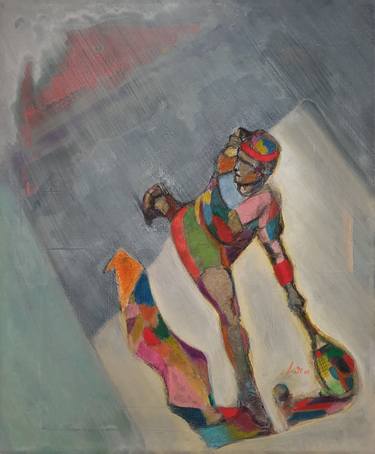 Print of Figurative Sports Paintings by Charis Psachos
