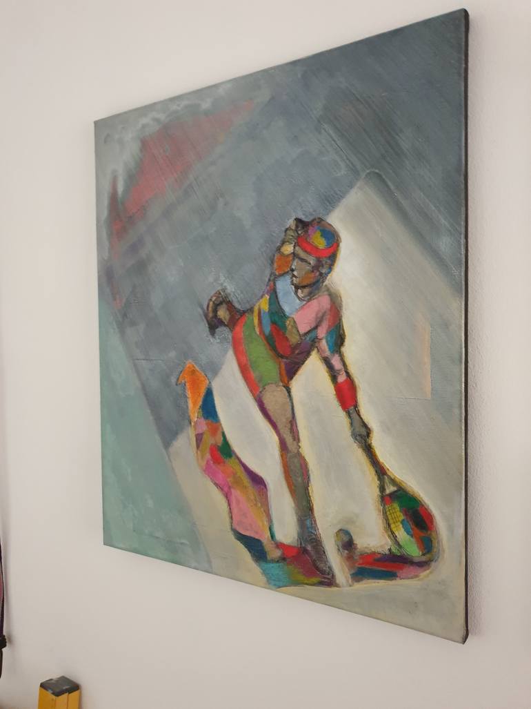 Original Figurative Sports Painting by Charis Psachos