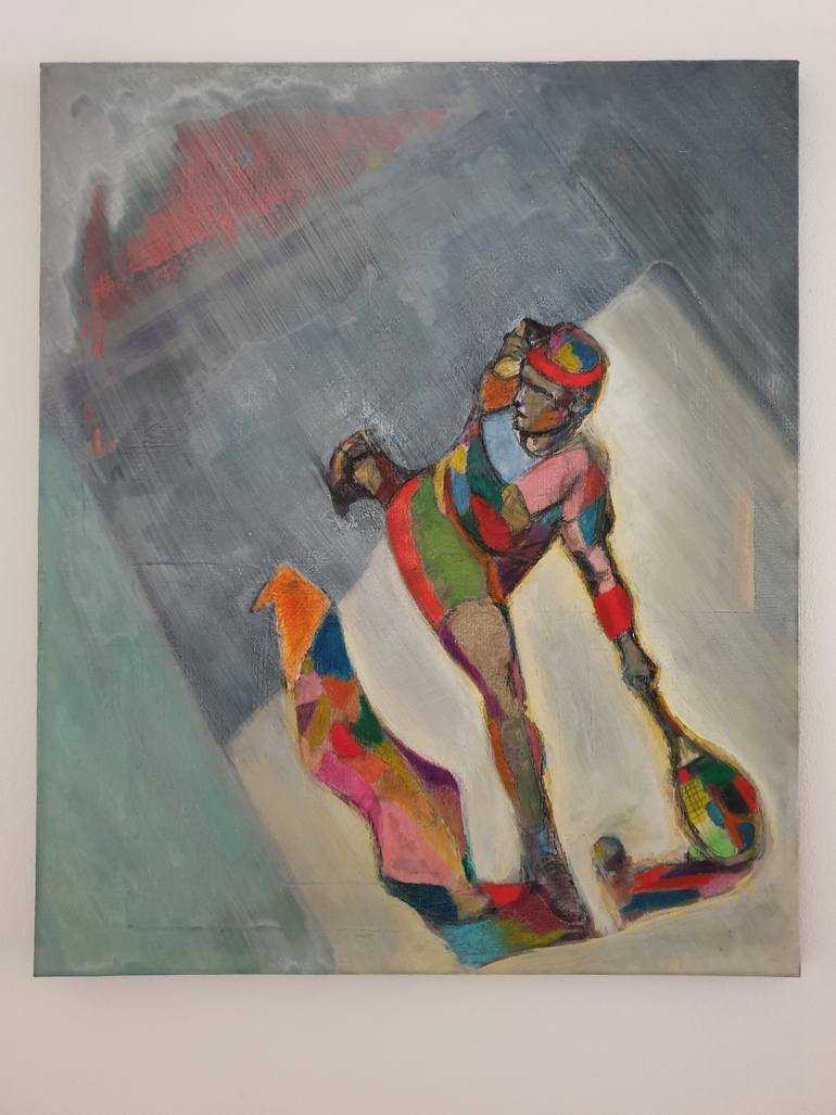 Original Figurative Sports Painting by Charis Psachos