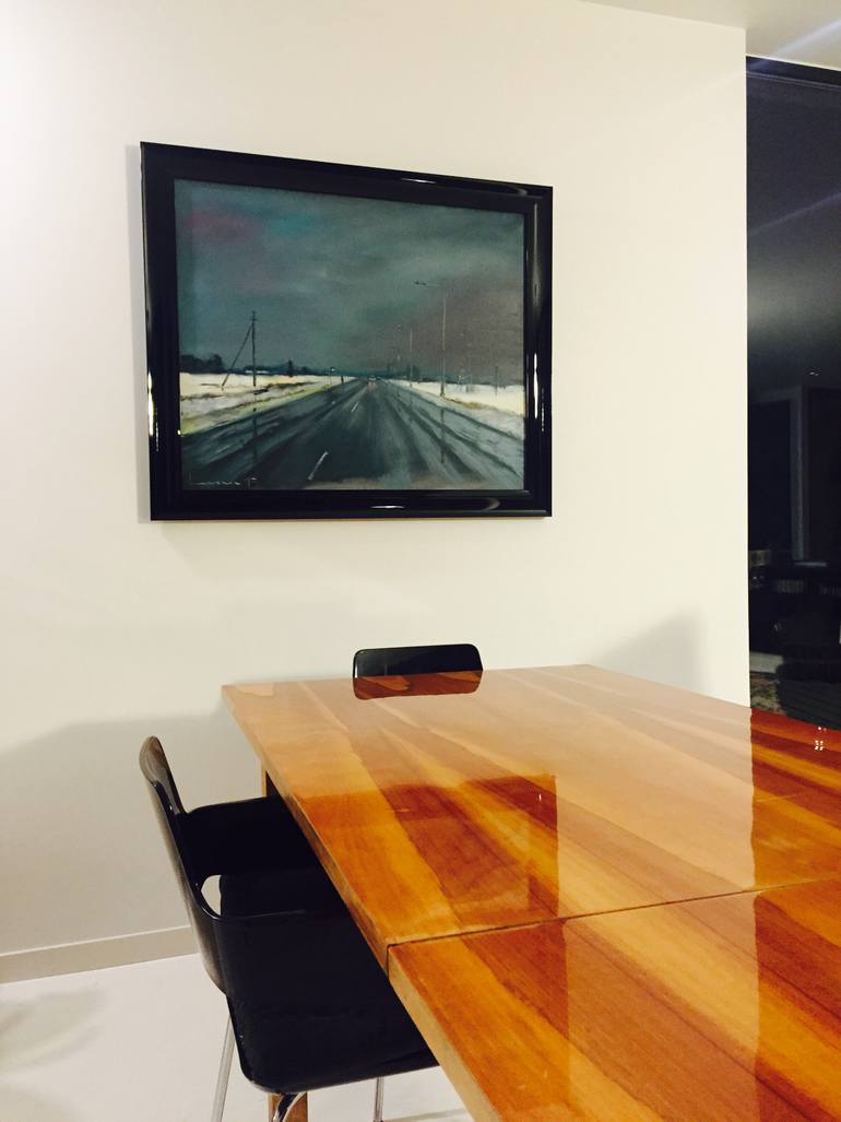 Original Impressionism Landscape Painting by Leslie Laasner