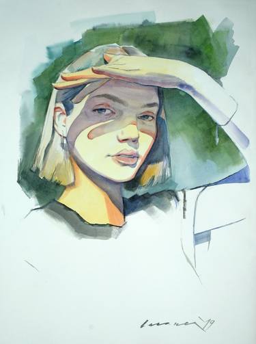 Print of Portraiture Portrait Paintings by Leslie Laasner