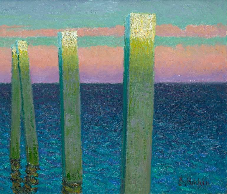 Original Figurative Seascape Painting by Ben Rikken