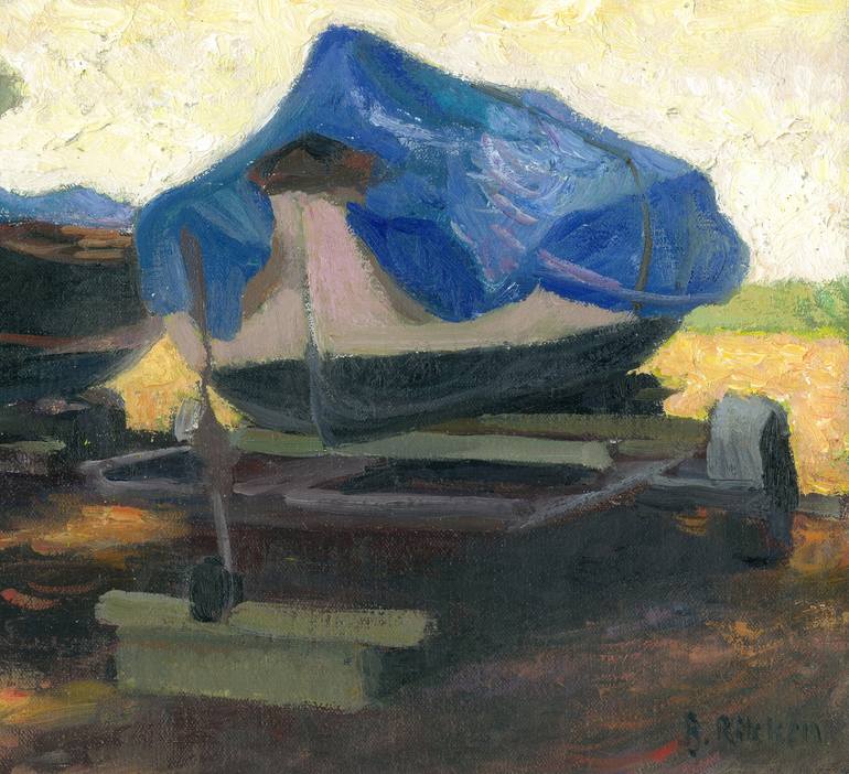 Original Boat Painting by Ben Rikken
