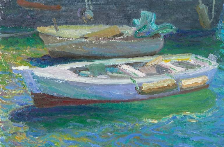 Original Boat Painting by Ben Rikken