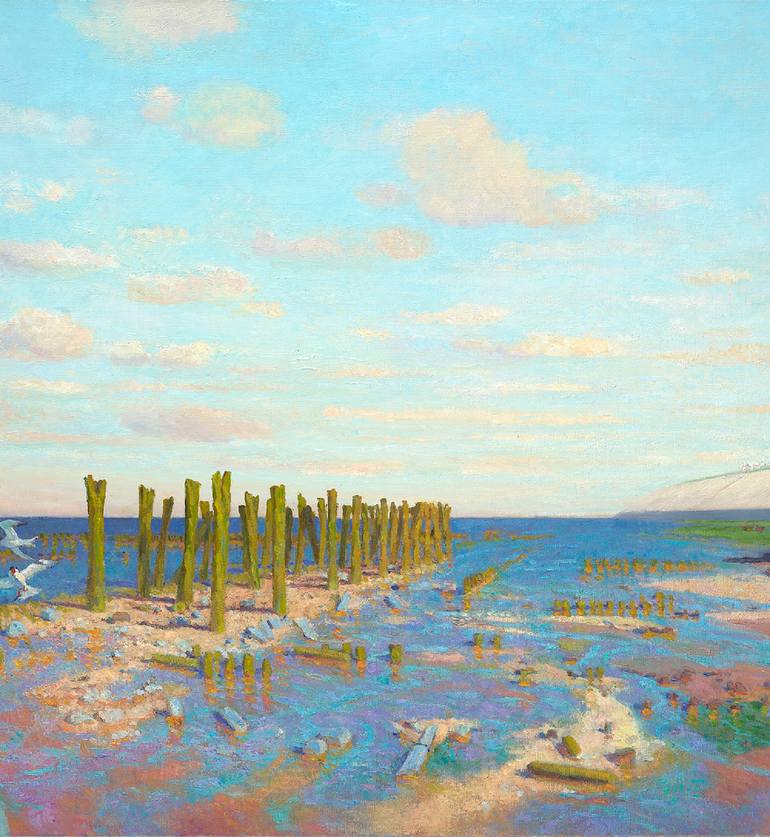 Original Figurative Seascape Painting by Ben Rikken