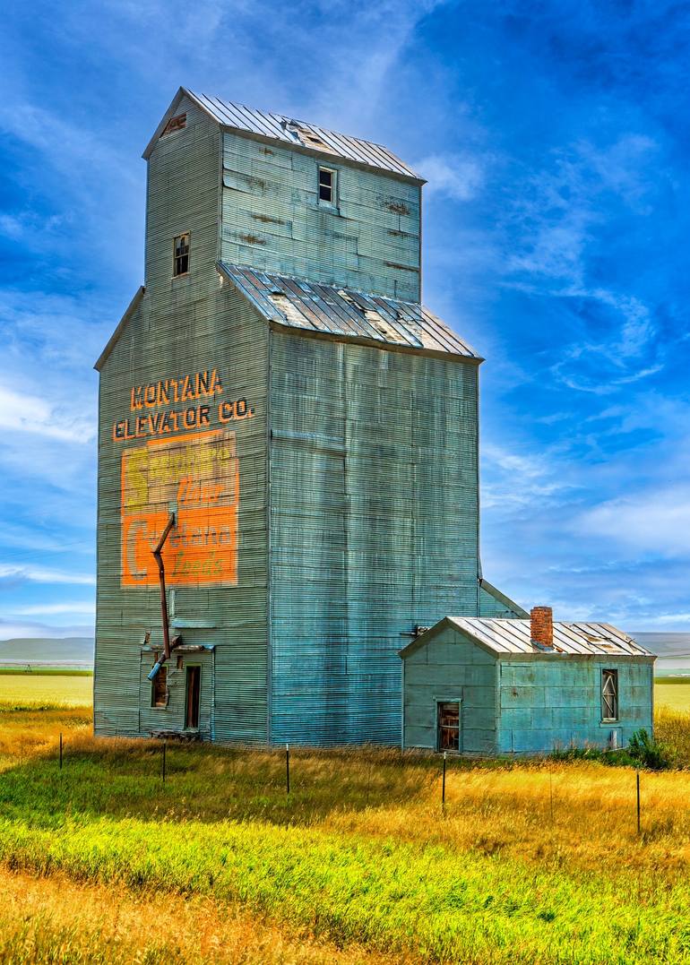 Montana Grain Elevator Photography by Peter Herzog | Saatchi Art