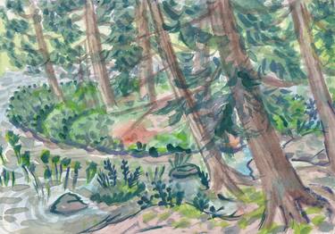Original Color Field Painting Landscape Painting by Paul Gorlach