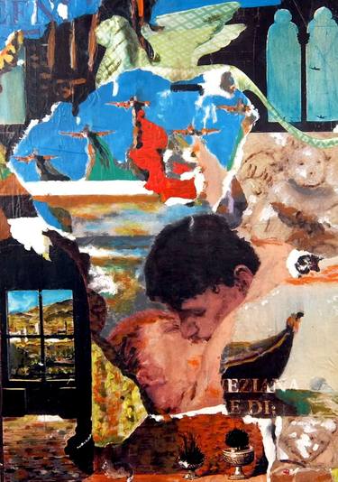 Print of Figurative Classical mythology Collage by Dimitri L' hermitte