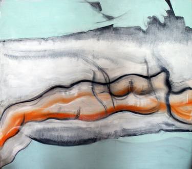 Print of Abstract Expressionism Nude Paintings by claudia christof