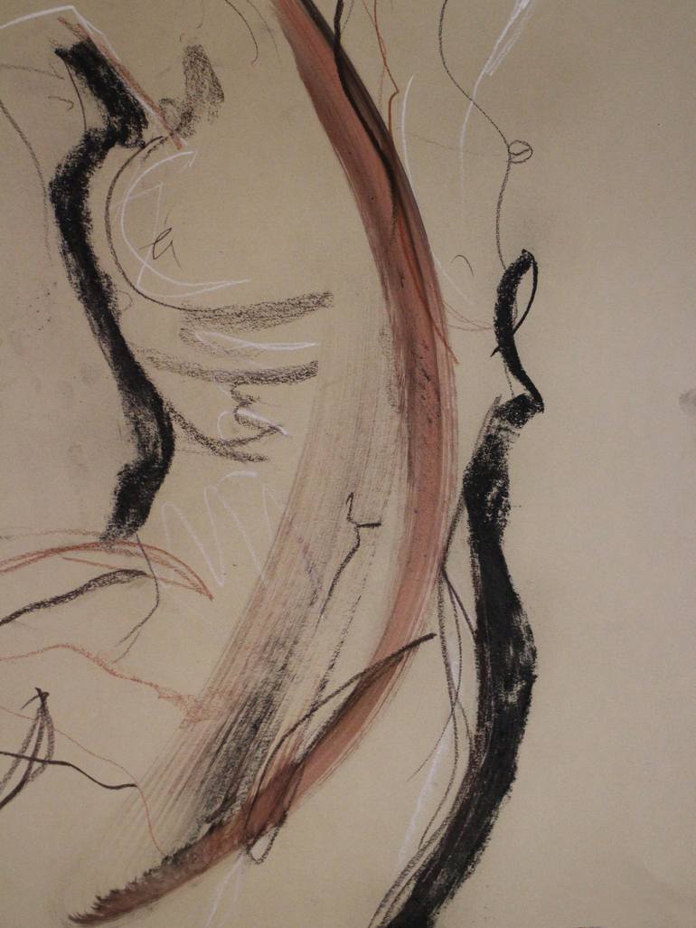 Original Nude Drawing by claudia christof