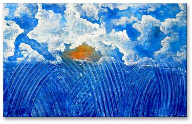 Original Abstract Seascape Paintings by Ioannis Tsaousidis