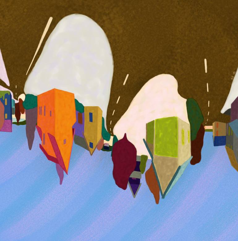 Original Impressionism Landscape Digital by Ale Goweeld