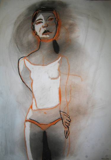 Print of Figurative Women Drawings by Mina Rakic