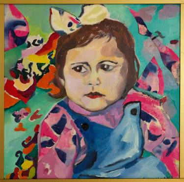 Original Figurative Children Paintings by Mina Rakic