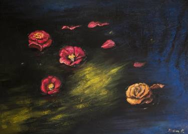 Original Floral Painting by Kristina Kostova