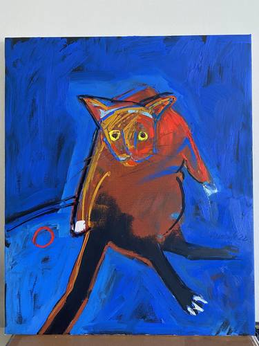Original Expressionism Animal Paintings by Judyta Adamczyk