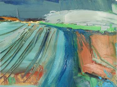 Original Expressionism Landscape Paintings by Judyta Adamczyk