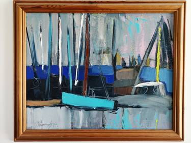 Print of Expressionism Boat Paintings by Judyta Adamczyk