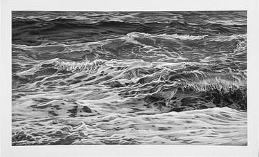 Original Abstract Expressionism Seascape Drawings by Eleanor Rahim