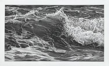 Original Abstract Expressionism Seascape Drawings by Eleanor Rahim