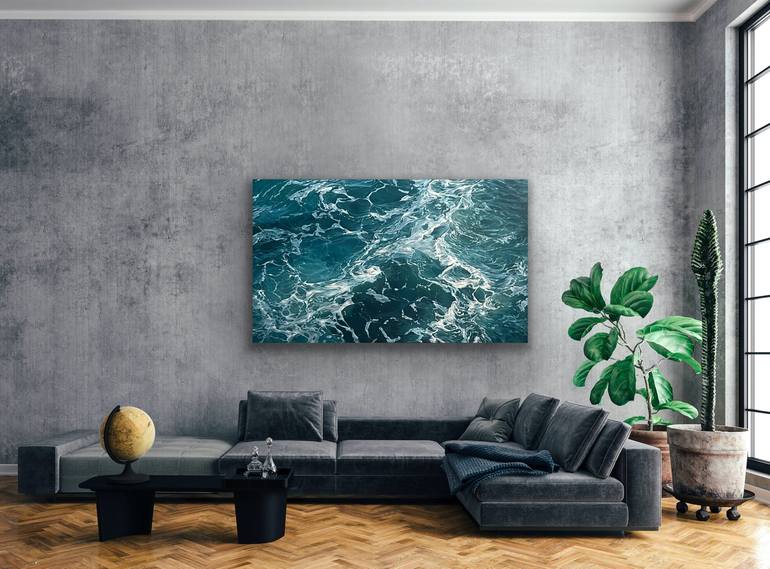 Original Abstract Seascape Painting by Eleanor Rahim