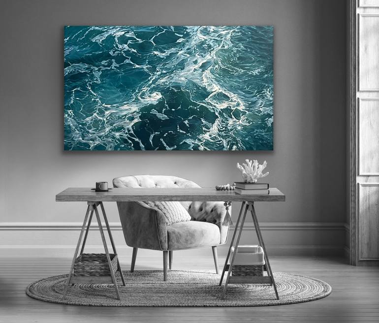 Original Abstract Seascape Painting by Eleanor Rahim