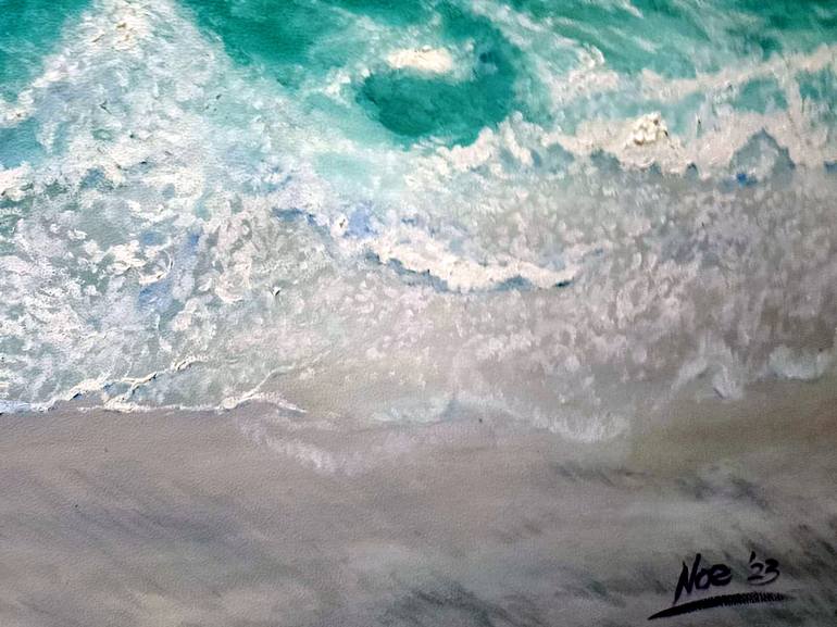 Original Beach Painting by Noe Vicente