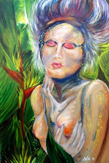 Original Expressionism Nude Paintings by Noe Vicente
