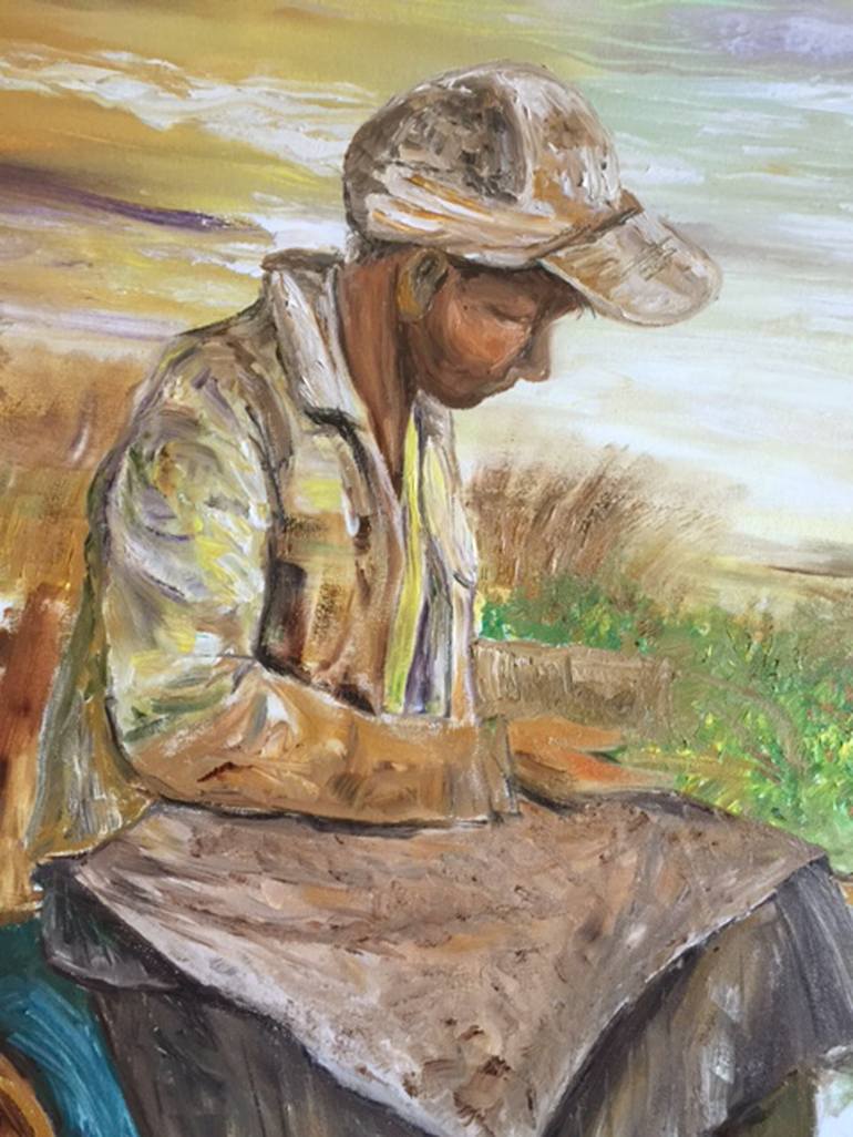 Original Rural life Painting by Noe Vicente