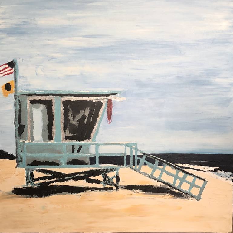 Original Beach Painting by Laura Kowalski